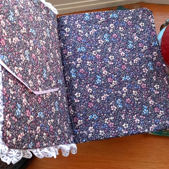 VICTORIAN KEEPSAKE BOS FOLDER HANDMADE QUILTED BOOK OF SHADOWS WITCH - Picture 3 of 8